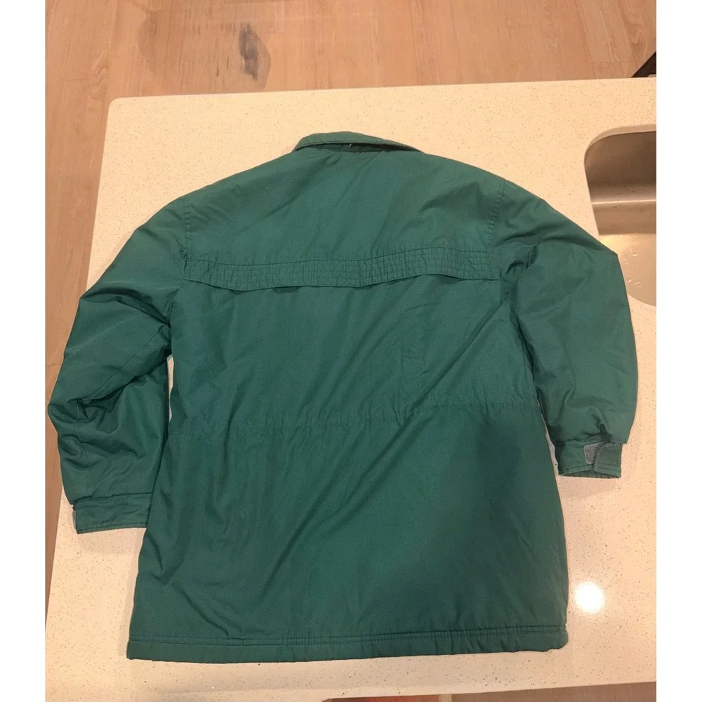 Vintage Guy Loren Teal Green Field Jacket Mens Large Quilted Lining Utility Coat